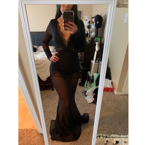 Fashion Nova Dresses & Skirts - Black Sheer Maxi Fashion Nova Dresses & Skirts - Black Sheer Maxi